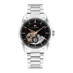 Tommy Hilfiger vyrų laikrodis 1710718 39 mm mėlynas ciferblatas rudas odinis apyrankė
