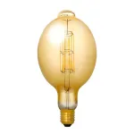 SYNERGY21 E27 BIG-LED Balloon G125 4W 400lm 2200K itin &scaron;iltos baltos &scaron;viesos reguliuojamo ry&scaron;kumo LED gijinė lemputė
