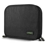 UGREEN elektroninė organizavimo dėklas kietiesiems diskams HDD SSD, telefonams, laidams, aksesuarams, 24,5 x 17,5 x 5 cm, pilka (50147 LP149)