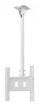 SMS Func Ceiling LP Medium Single White Projector Ceiling Mount