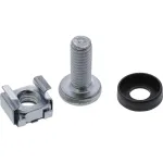 InLine Cage Nut rinkinys M6 20 veržlių + 20 poveržlių + 20 varžtų