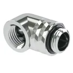 Barrow Adapter TDWT90-V2.5 S &mdash; sukamasis G1/4 colio i&scaron;orinis sriegis į G1/4 colio vidinį sriegį, sidabrinis