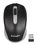 Belaidė pelė ActiveJet AMY-313, RF nano imtuvas, optinė 1200 DPI, ambidekstrinė, 3 mygtukai, AA baterija
