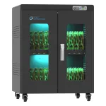 GoodConnections ANTARES PRO N24C įkrovimo spinta ne&scaron;iojamiesiems kompiuteriams iki 15,6 colio, USB-C 65W PD 3.0, UVC dezinfekcija, juoda