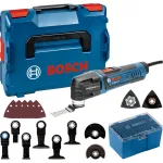 BOSCH POWERTOOLS Daugiafunkcis pjaustytuvas GOP 30-28 Professional (mėlynas/juodas, L-BOXX, 300 W, su priedais)