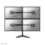 Neomounts NM-D335D4BLACK Monitorių stovas 10-27 colių, Spaustuvas/Ant stalo/Praki&scaron;amas, 8 kg, VESA 75x75/100x100 mm, Juodas