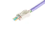 DIGITUS RJ45 (8P8C) Praeinantis ki&scaron;tukas, Cat.6, Ekranuotas, AWG 26-24, 100 vnt. pakuotė