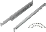 Stovo bėgių rinkinys PowerWalker 10120531 &mdash; sidabrinis, plotis 550 mm, auk&scaron;tis 140 mm, gylis 70 mm, palaiko 78&ndash;120 cm gylį, svoris 3,1 kg
