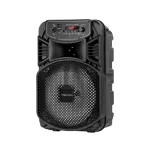 Kruger & Matz Music Box ne&scaron;iojamas belaidis garsiakalbis 10W Bluetooth 5.0 TWS FM Radio AUX microSD USB juodas