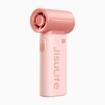 JISULIFE Life9 ne&scaron;iojamas ventiliatorius 3600mAh USB-C sulankstomas stalinis ventiliatorius - rožinis