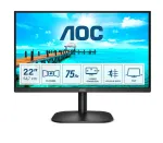 AOC B2 22B2H 21,5 colio Full HD VA monitorius su 75Hz, HDMI, VGA, VESA, juodas