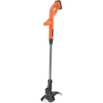 Black+Decker ST1823 18 V akumuliatorinė žoliapjovė su valu, 25 cm, 1,5 Ah Li-ion, teleskopinis kotas, oranžinė/juoda