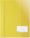 DURABLE A4+ ataskaitų segtuvas su etikečių langeliu 90x57 mm, permatomas, 25 vnt. 269004