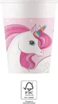 Procos Unicorn Rainbow popieriniai puodeliai 200ml, 8 vnt. 93759
