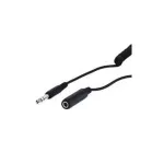 Wentronic Goobay 6,35 mm Jack prailginimo kabelis, 5 m, TRS stereo, vyri&scaron;kas į moteri&scaron;ką, juodas 50016