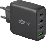 Goobay 64819 AC greitas įkroviklis 3&times;USB Type-C 100-240 V juodas