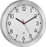 TFA Dostmann 60.3546.02 radijo bangomis valdomas sieninis laikrodis 25 cm, &scaron;lifuotas aliuminis