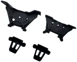 Reely RE-9043704 aliuminio amortizatorių bok&scaron;telių komplektas 1:10 RC automobiliams (priekis ir galas, mėlynas)