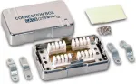 Wirewin CB KAT6 STP ekranuota tinklo rozetė, 2x RJ45, pavir&scaron;inio montavimo, pilka
