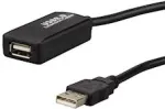 E+P CC 508/10 USB 2.0 prailginimo kabelis, 10 m, juodas 924560