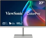 ViewSonic VP2766-2K-W 27 inch QHD IPS 120Hz USB-C monitorius su doku, baltas