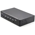 StarTech.com 4 prievadų HDMI KVM jungiklis &ndash; vienas monitorius 4K 60Hz Ultra HD HDR &ndash; darbalaukio HDMI 2.0 KVM jungiklis su 2 prievadų USB 3.0 &scaron;akotuvu (5Gbps) ir 4x USB 2.0 HID, garsu, kar&scaron;tųjų klavi&scaron;ų perjungimu &ndash; TAA