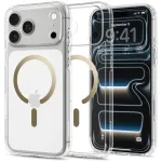 Spigen Ultra Hybrid MagSafe dėklas iPhone 17 Pro / 18 Pro, permatomas/auksinis (ACS12157)