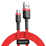 USB laidas Baseus CAMKLF-C09 2m USB A Micro-USB B Raudonas