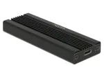 Delock 42600 i&scaron;orinis M.2 NVMe PCIe SSD dėklas, USB 3.2 Gen 2 (10 Gbps) Type-C, juodas