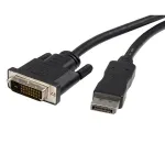 StarTech.com DP2DVIMM10 3 m (10 ft) DisplayPort į DVI-D keitiklio kabelis, ki&scaron;tukas/ki&scaron;tukas, pasyvus, 1920x1200 / 1080p, juodas