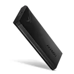 I&scaron;orinis USB-C 10Gbps metalinis dėklas Axagon EEM2-UB2 M.2 NVMe SSD diskams, juodas