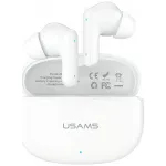 Belaidės ausinės USAMS E05 TWS Bluetooth 6.0 baltos