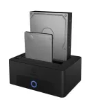 ICY BOX 2-jėjų dokavimo ir klonavimo stotelė 2,5 inch arba 3,5 inch SATA diskams su USB 3.0 sąsaja