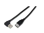 Microconnect USBAAF2ABLACK USB 2.0 ilginimo laidas, USB A (patinas) - USB A (motina), 1.8 m, juodas