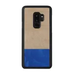 Apsauginis dėklas Samsung Galaxy S9 Plus i&scaron; medžio ir polikarbonato &ndash; juodas balandis