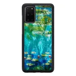 Dėklas iKins Samsung Galaxy S20+ su juodų vandens lelijų ra&scaron;tu