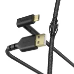 USB laidas Hama Stand USB 2.0 1,5 m USB A Micro-USB B juodas