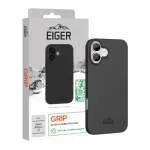 Apsauginis dėklas Eiger Grip Case iPhone 17 &mdash; juodas, tvirtas lengvas apvalkalas