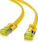 helos Cat.6a Ultra-Flat U/FTP AWG 32 komutacinis kabelis 205251, 7,5 m, geltonas