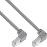 InLine S-76602U-1.83 komutacinis kabelis, kampuotas (abi pusės žemyn), S/FTP PiMf, Cat.6, 250 MHz, PVC, 1.83 m