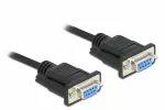 Serijinis kabelis DeLOCK 86608 Juodas 1m RS-232 Sub-D9