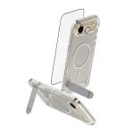 Apsaugos rinkinys PanzerGlass CARE 3-in-1 Feature Kick, skirtas iPhone Air &mdash; grūdintas stiklas, PET, silikonas, permatomas