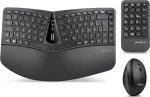 Perixx PERIDUO-606A DE belaidė ergonominė klaviatūra su pele, RF, voki&scaron;kas i&scaron;dėstymas