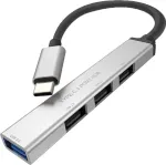 ROLINE USB3.2 Gen1 4x USB-A 1x 3.0+3x 2.0 &scaron;akotuvas su USB-C laidu (14.02.5053)