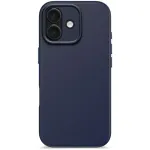 Dėklas mobiliesiems telefonams Decoded D25IPO17BCS9TY, skirtas iPhone 17 &ndash; dėklas, tinka iki 16 cm (6,3 colio), tamsiai mėlynas, mikropluo&scaron;tas ir PU