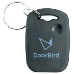 DoorBird A8005 dviejų dažnių RFID transponderio raktų pakabukas, juodas, 10 vnt.