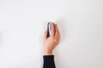 BakkerElkhuizen Grip Mouse belaidė, de&scaron;inei rankai, vertikali konstrukcija, optinis, RF belaidis, 1600 DPI, juoda, sidabrinė