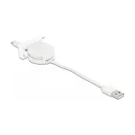 DeLOCK Easy 45 įtraukiamas laidas USB 2.0 Type-A į Type-C 0,62 m