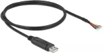 Delock 90524 USB 2.0 į RS-232 nuoseklus adapteris, juodas