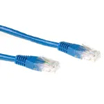 ACT Blue 0,5 m U/UTP CAT6 jungiamasis kabelis su RJ45 jungtimis